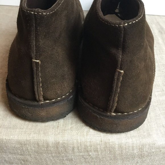 Johnston Murphy Suede Leather Chukka Brown Lace Up Mens Ankle Boots 13 - Picture 4 of 6